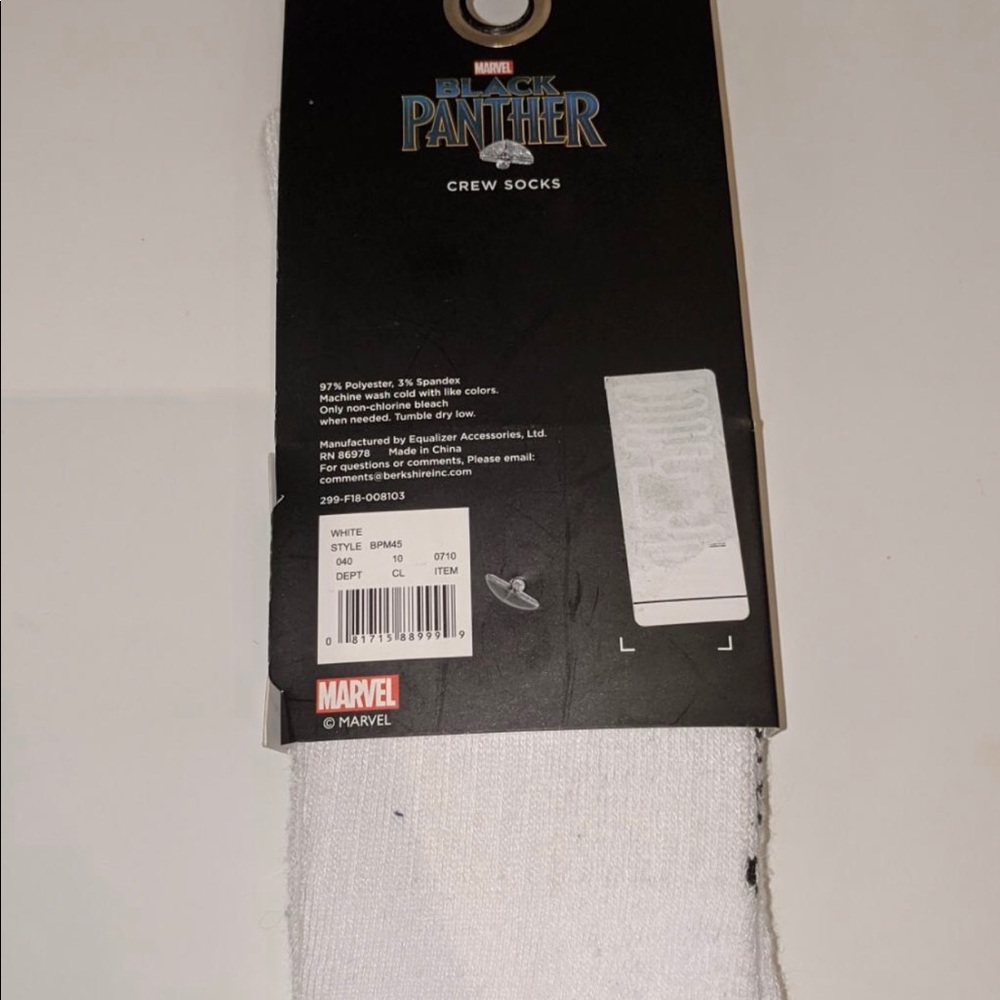 Marvel studios Black Panther socks